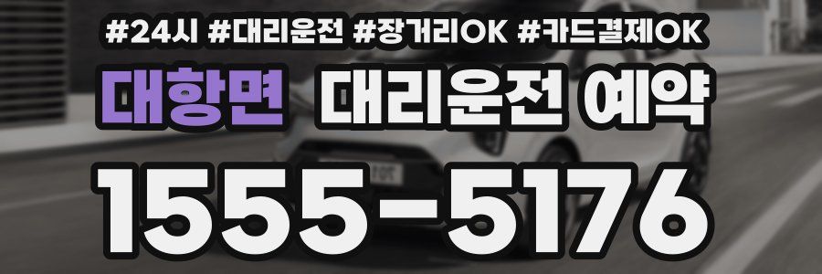 대항면 대리운전 예약