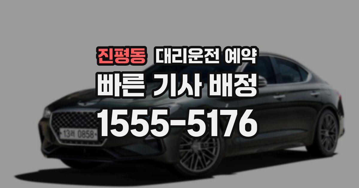 진평동 대리운전 예약