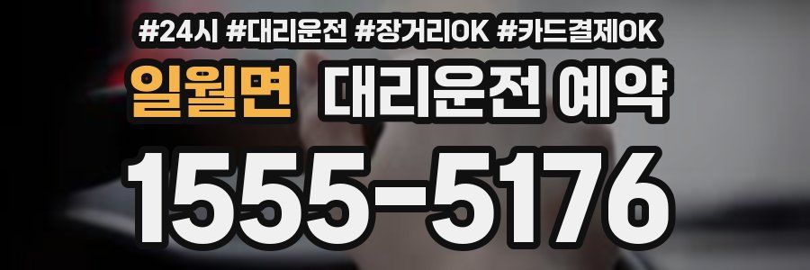 일월면 대리운전 예약