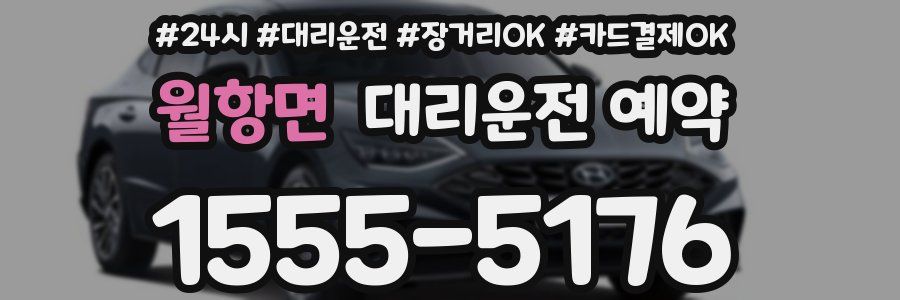 월항면 대리운전 예약