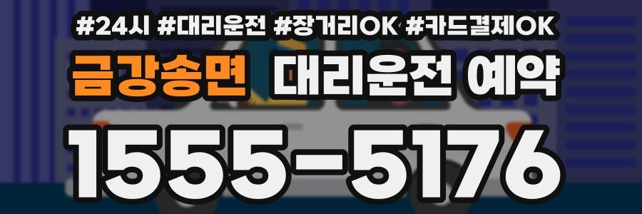 금강송면 대리운전 예약