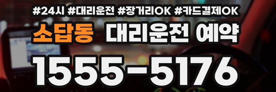 소답동 대리운전 예약