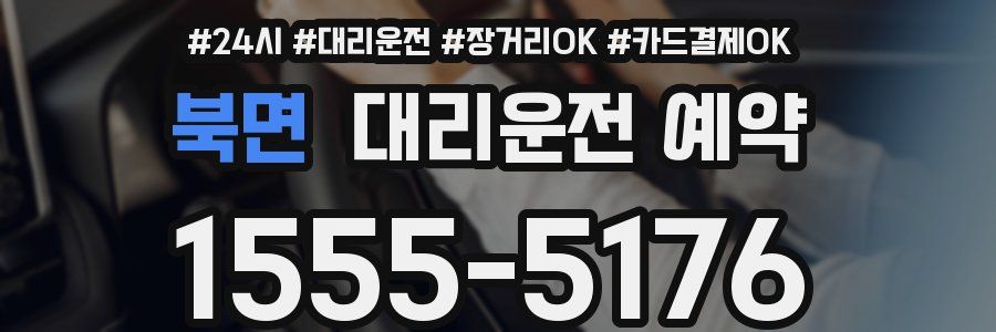 북면 대리운전 예약