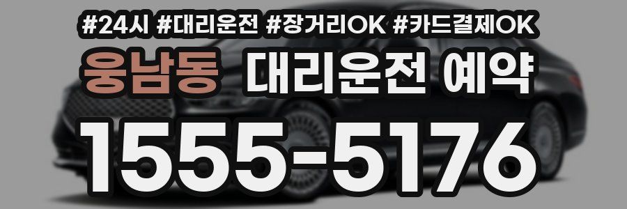 웅남동 대리운전 예약