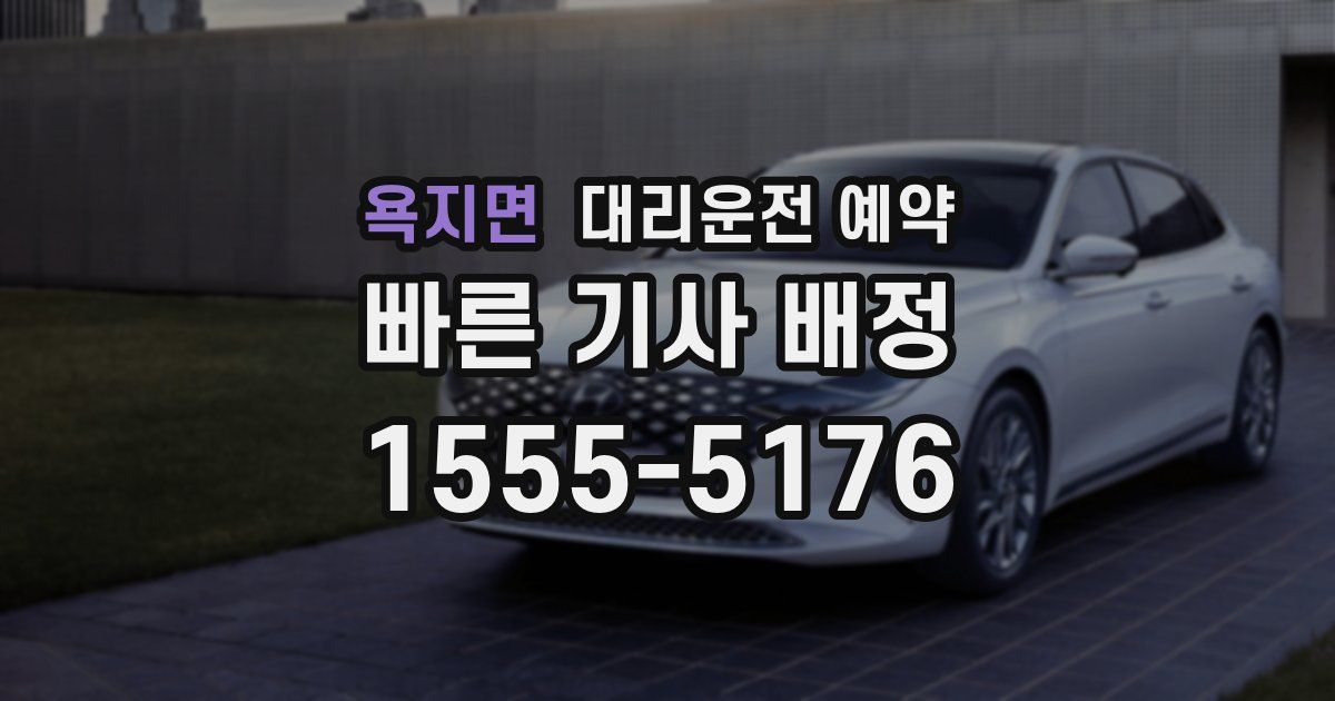 욕지면 대리운전 예약