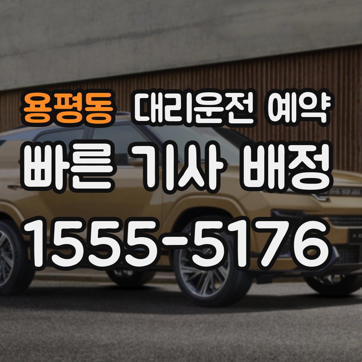 용평동 대리운전 예약