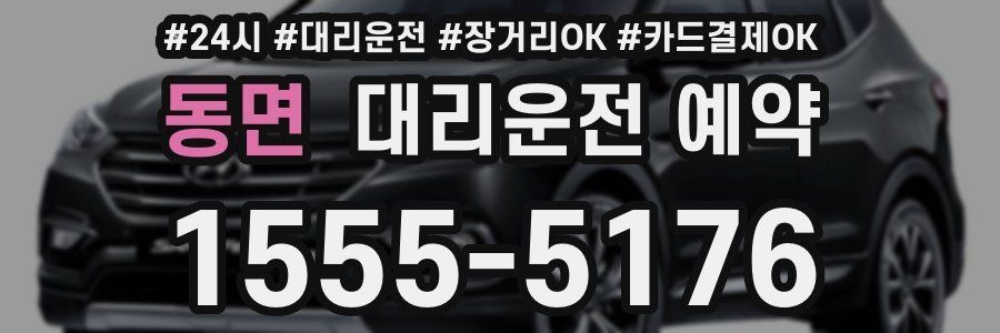 동면 대리운전 예약