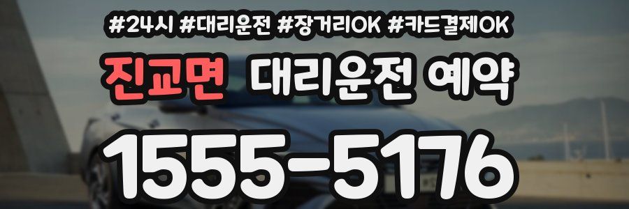 진교면 대리운전 예약