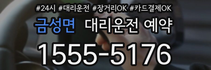 금성면 대리운전 예약