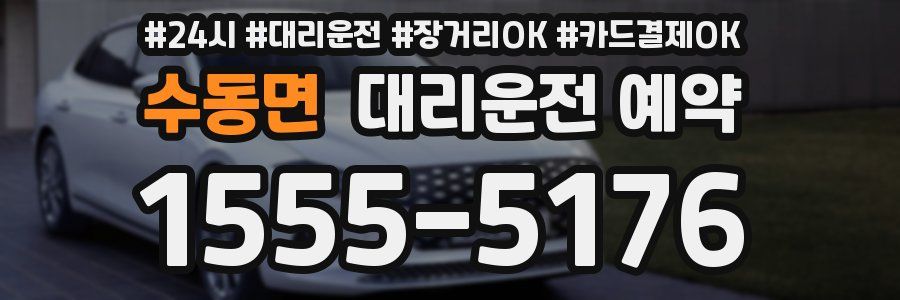 수동면 대리운전 예약