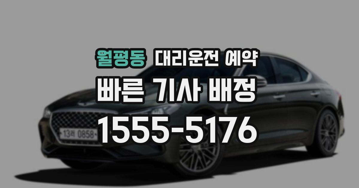 월평동 대리운전 예약