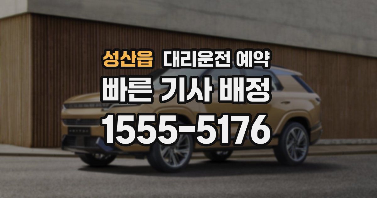 성산읍 대리운전 예약