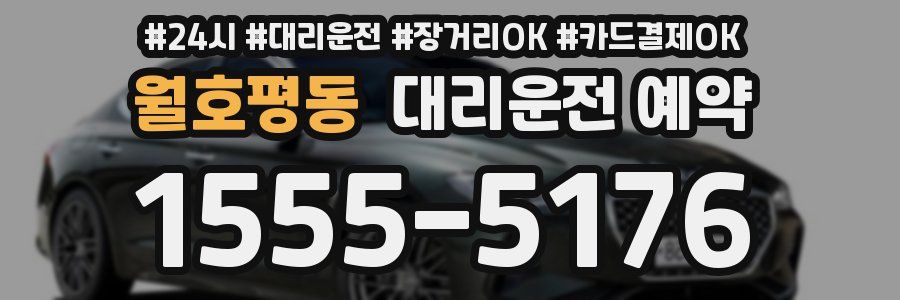 월호평동 대리운전 예약