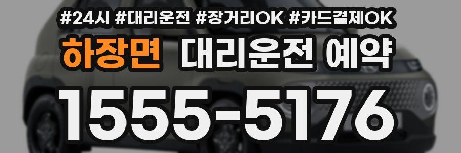 하장면 대리운전 예약
