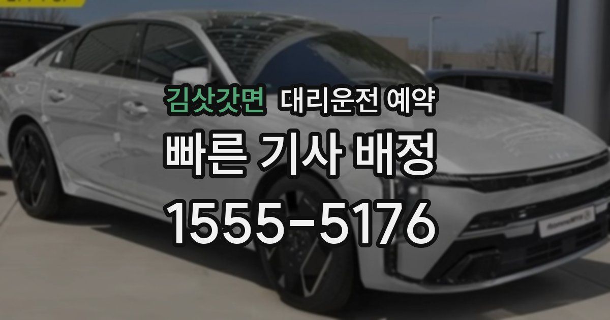 김삿갓면 대리운전 예약