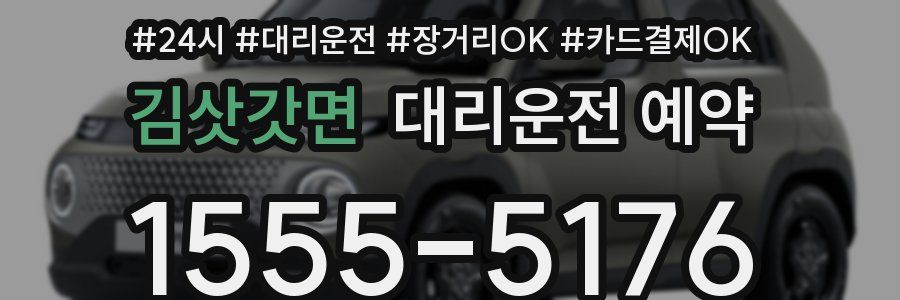 김삿갓면 대리운전 예약