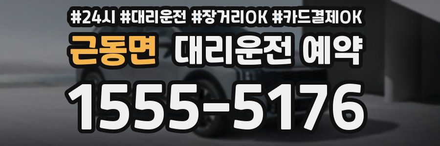 근동면 대리운전 예약