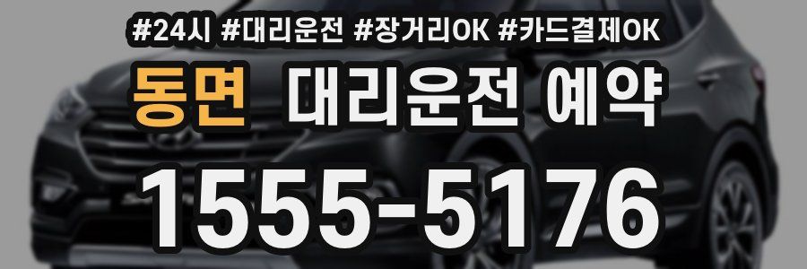 동면 대리운전 예약