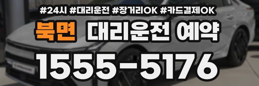 북면 대리운전 예약