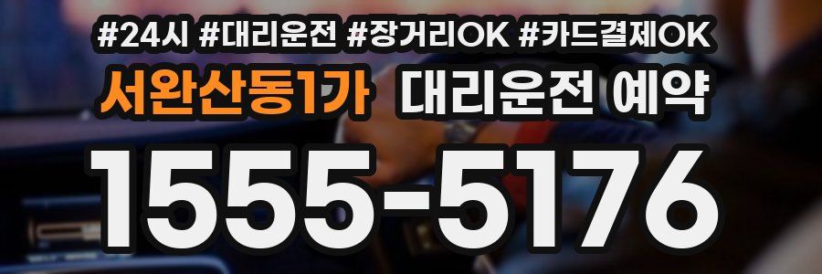 서완산동1가 대리운전 예약