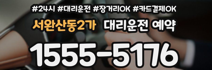 서완산동2가 대리운전 예약