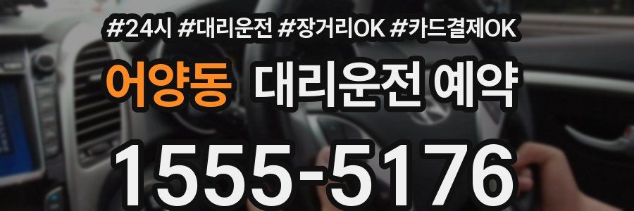 어양동 대리운전 예약
