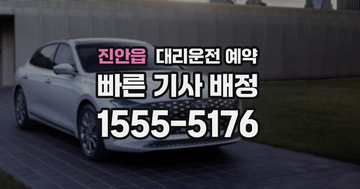 진안읍 대리운전 예약