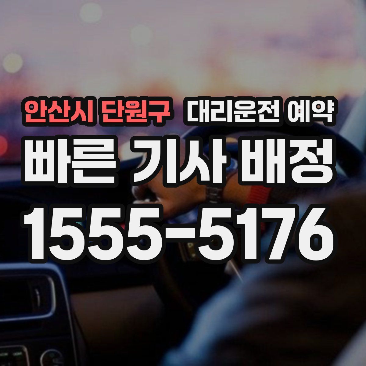 안산시 단원구 대리운전 예약