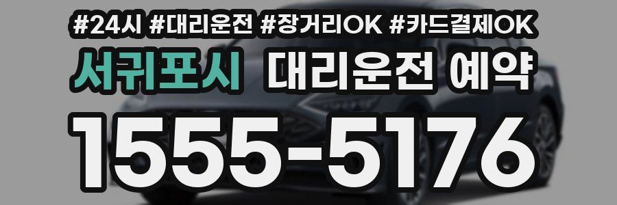 서귀포시 대리운전 예약