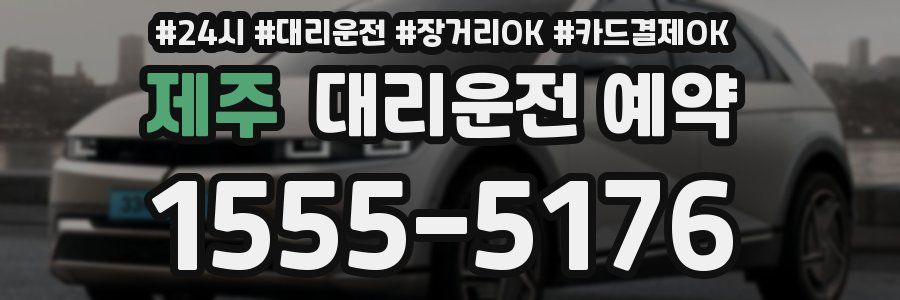 제주 대리운전 예약