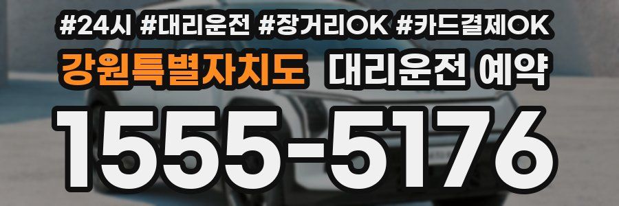강원특별자치도 대리운전 예약