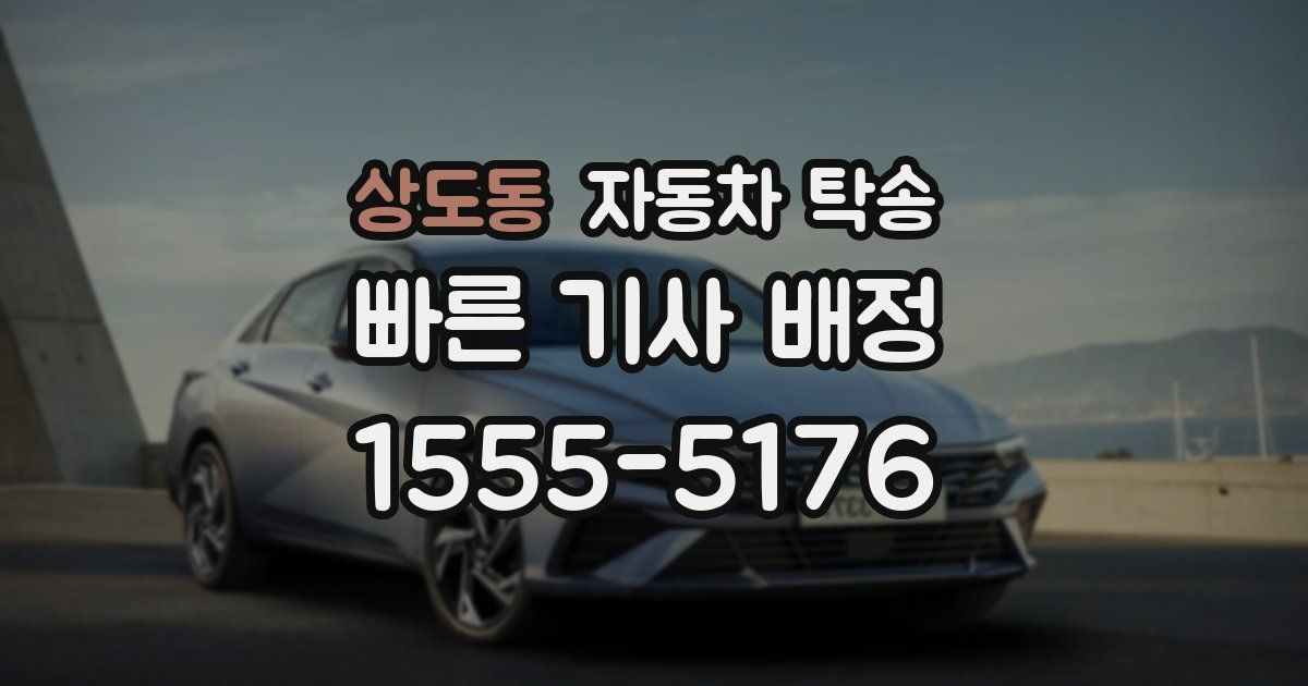 상도동 자동차 탁송