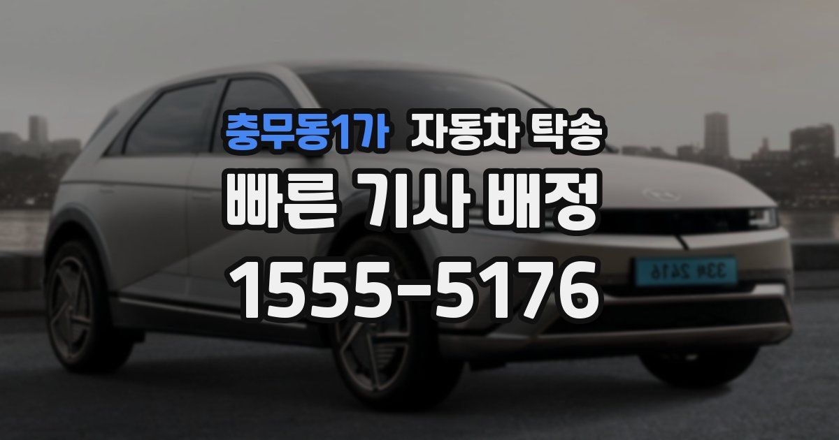 충무동1가 자동차 탁송