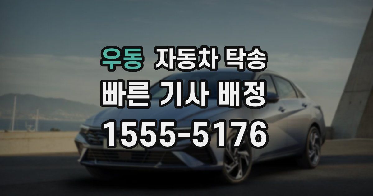 우동 자동차 탁송