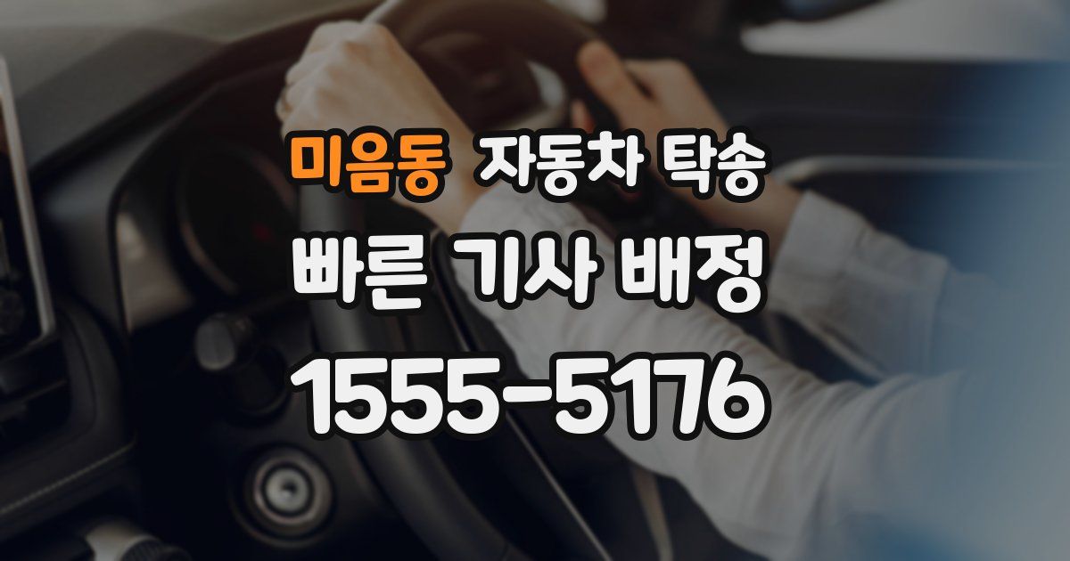 미음동 자동차 탁송