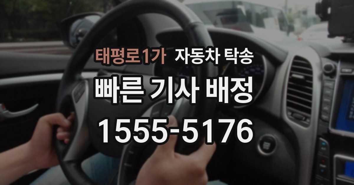 태평로1가 자동차 탁송