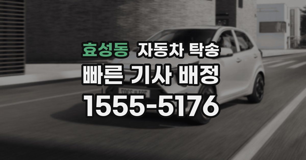 효성동 자동차 탁송