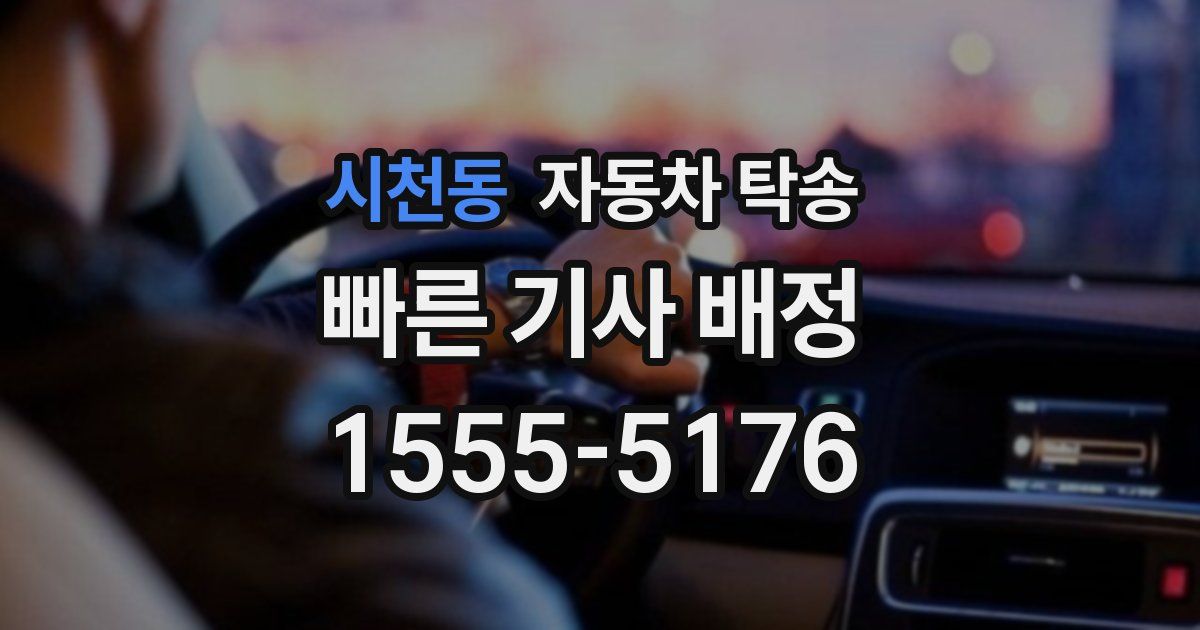 시천동 자동차 탁송