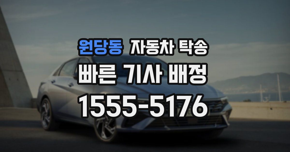 원당동 자동차 탁송