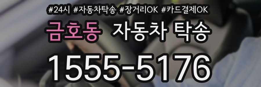 금호동 자동차 탁송
