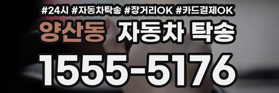 양산동 자동차 탁송