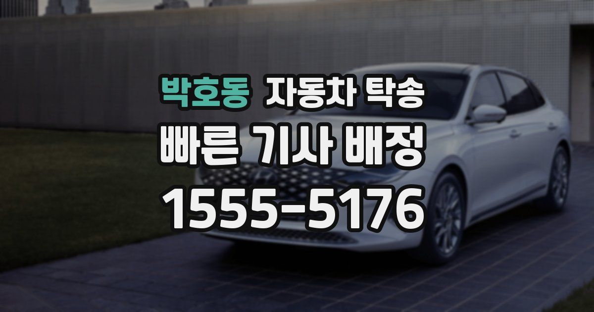 박호동 자동차 탁송
