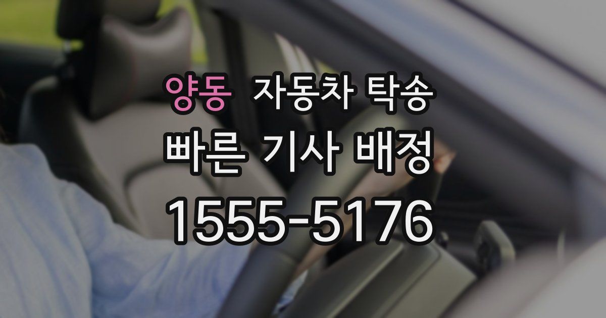 양동 자동차 탁송