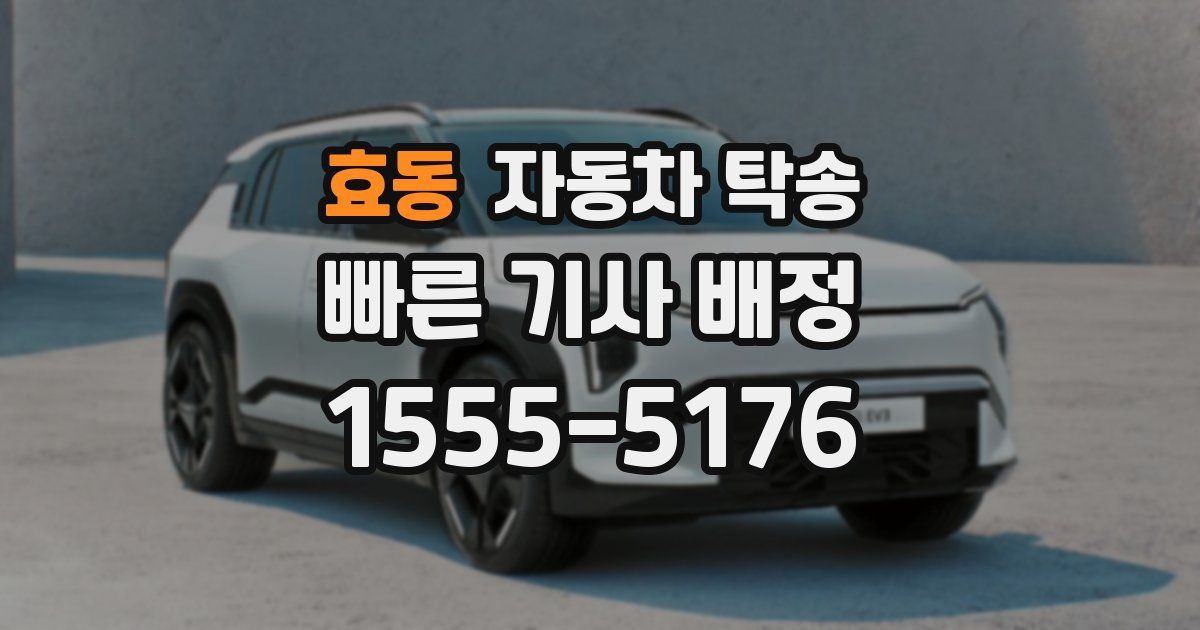 효동 자동차 탁송