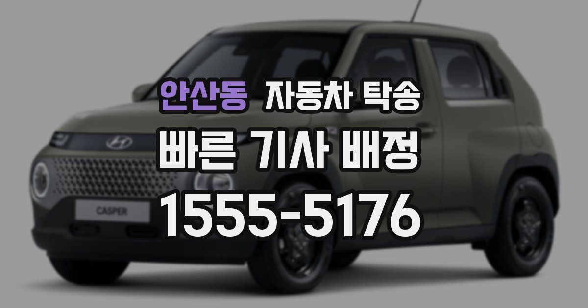 안산동 자동차 탁송