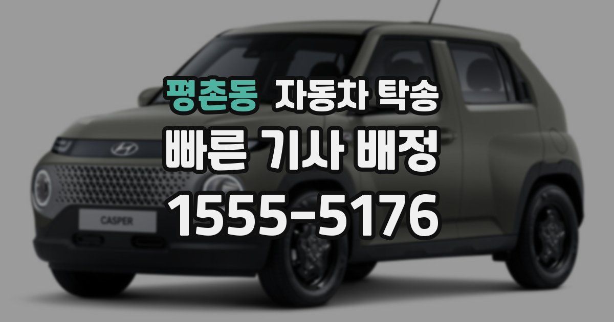 평촌동 자동차 탁송