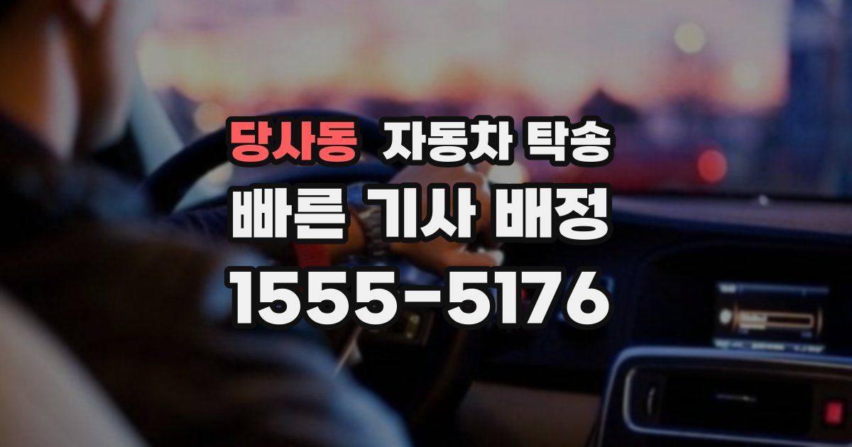 당사동 자동차 탁송