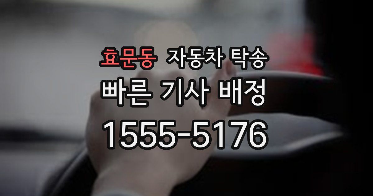 효문동 자동차 탁송