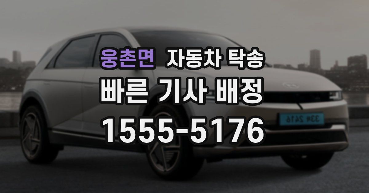 웅촌면 자동차 탁송