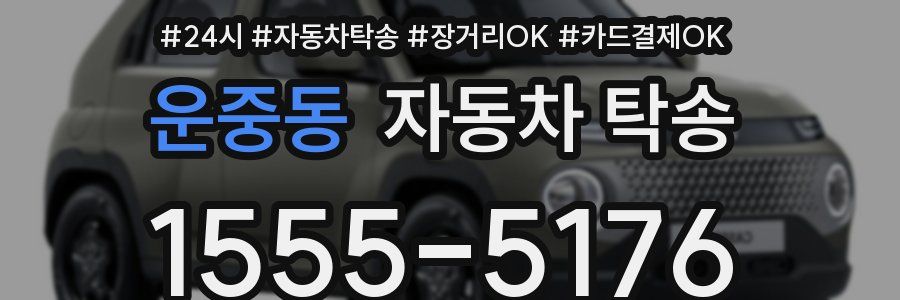 운중동 자동차 탁송